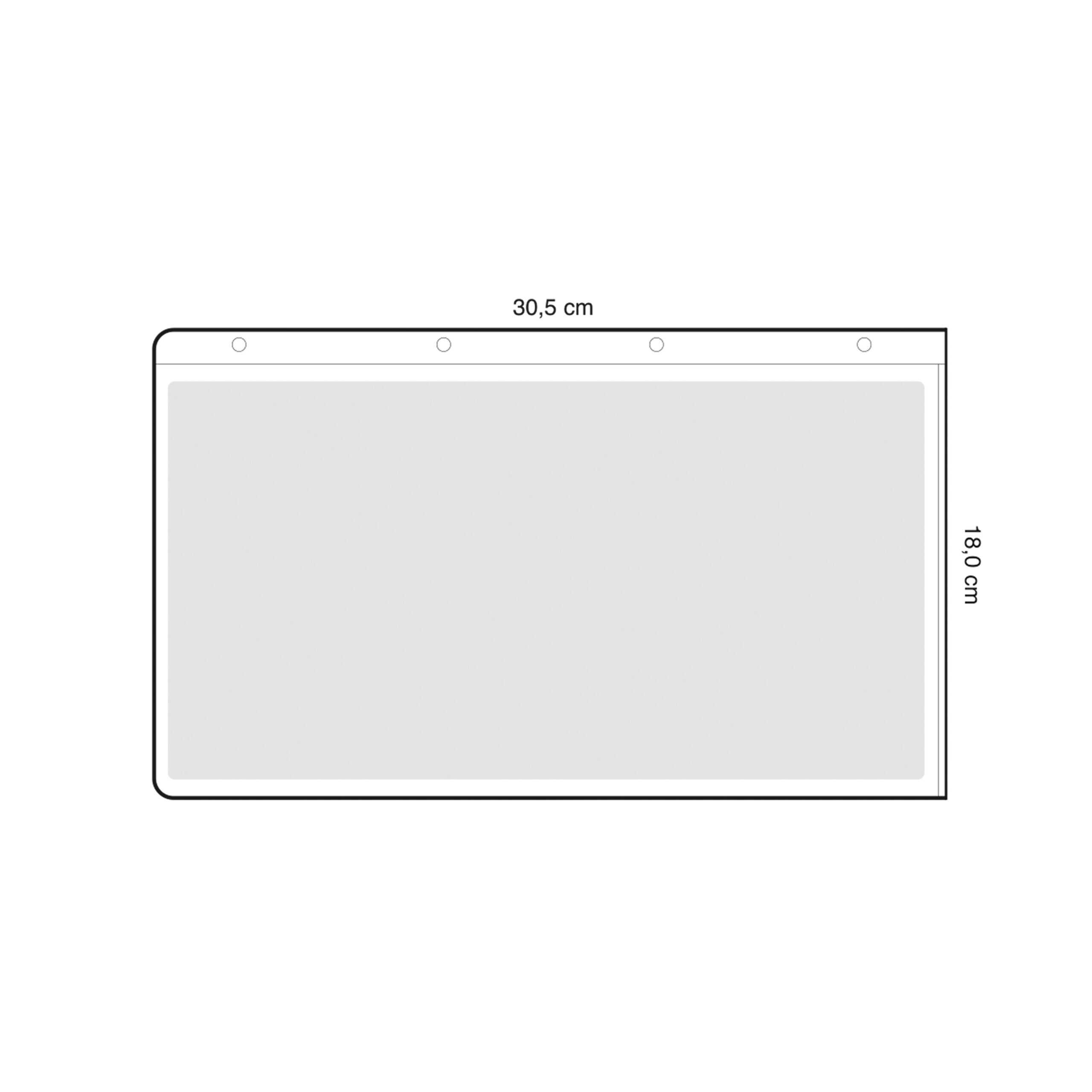 MGK Sichttaschen 15 x 30 cm (50 Stück glasklar) – Bild 2